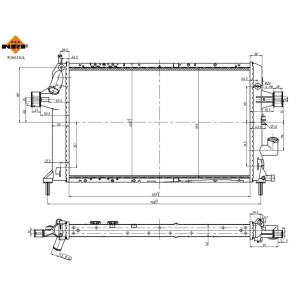 Radiator, engine cooling NRF 506616A