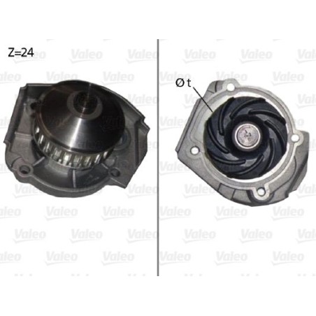 Water Pump, engine cooling VALEO 506640