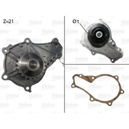 Water Pump, engine cooling VALEO 506714