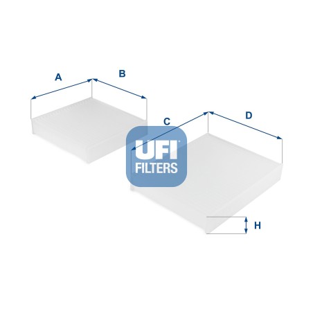 Φίλτρο, αέρας εσωτερικού χώρου UFI 53.143.00