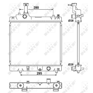 Radiator, engine cooling NRF 53078A