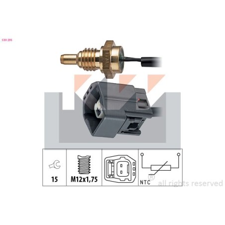 Αισθητήρας, θερμοκρ. ψυκτικού υγρού KW 530295