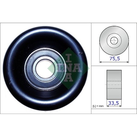 Tensioner Pulley, V-ribbed belt INA 531082710