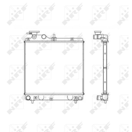 Radiator, engine cooling NRF 53257