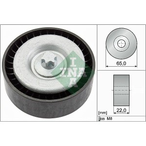 Deflection/Guide Pulley, V-ribbed belt INA 532066710