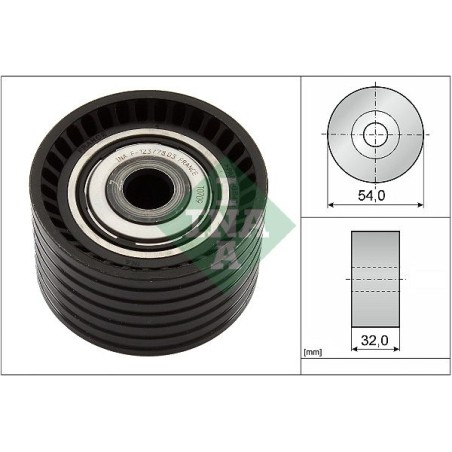 Deflection/Guide Pulley, timing belt INA 532077410