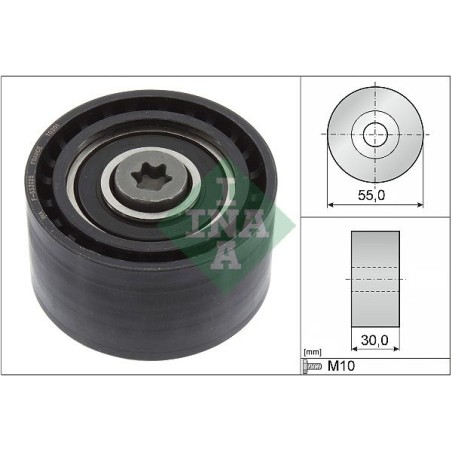 Deflection/Guide Pulley, timing belt INA 532087410