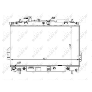 Radiator, engine cooling NRF 53363