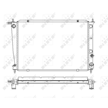 Radiator, engine cooling NRF 53371