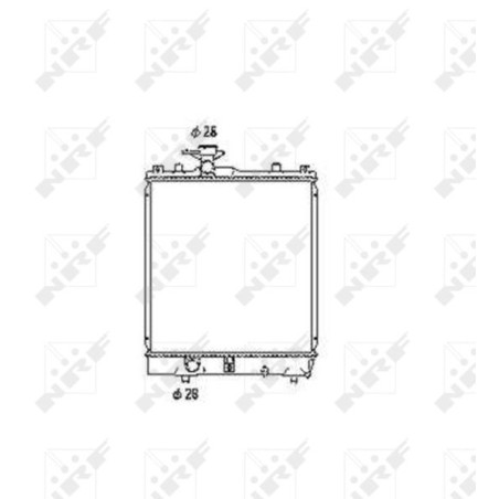 Radiator, engine cooling NRF 53456