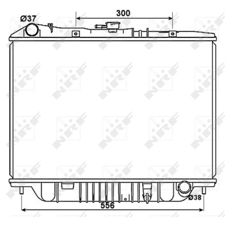 Radiator, engine cooling NRF 53517