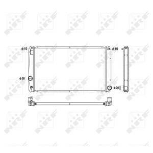 Radiator, engine cooling NRF 53589