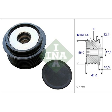 Alternator Freewheel Clutch INA 535021010