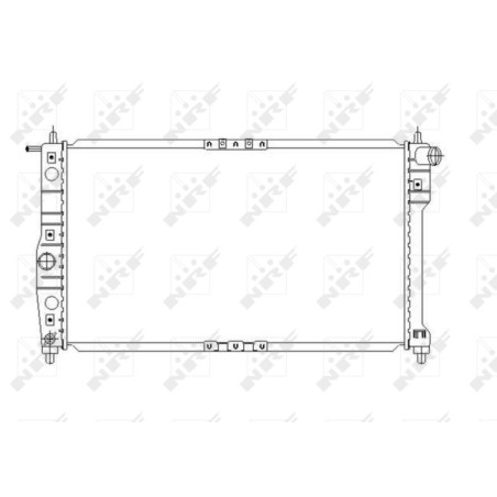 Radiator, engine cooling NRF 53649