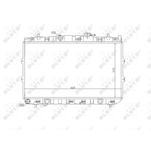 Radiator, engine cooling NRF 53819