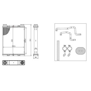 Heat Exchanger, interior heating NRF 54429