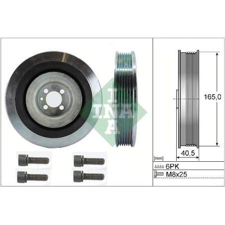 Belt Pulley Set, crankshaft INA 544008020