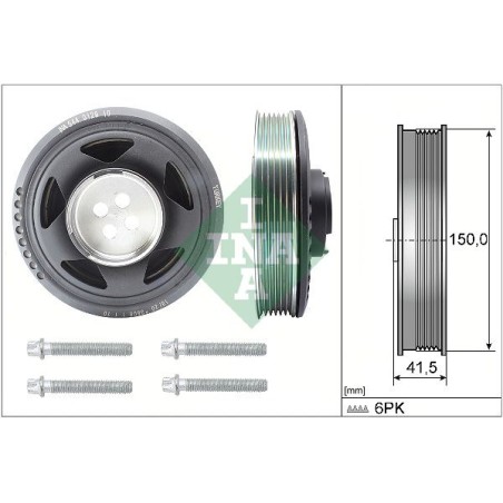 Belt Pulley Set, crankshaft INA 544012920