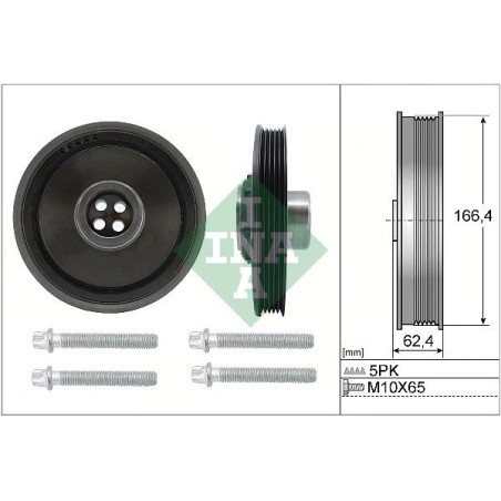 Belt Pulley Set, crankshaft INA 544017120