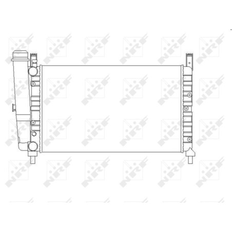 Radiator, engine cooling NRF 54701