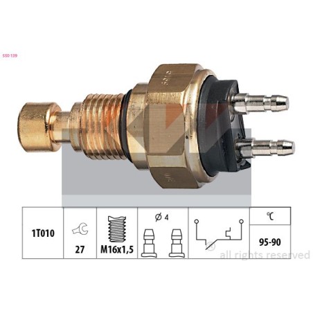 Temperature Switch, radiator fan KW 550139