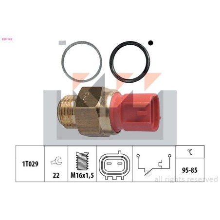 Temperature Switch, radiator fan KW 550149