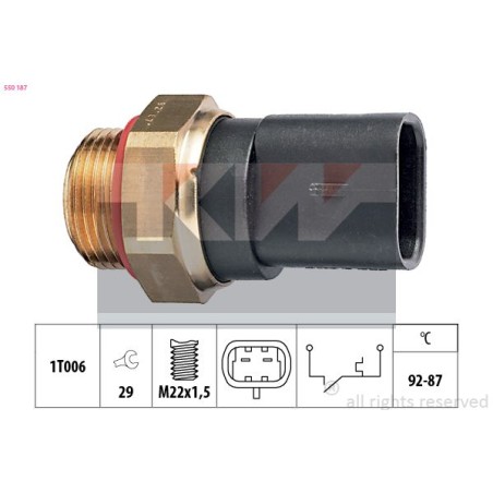 Temperature Switch, radiator fan KW 550187