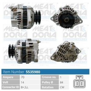 Alternator MEAT & DORIA 5535980