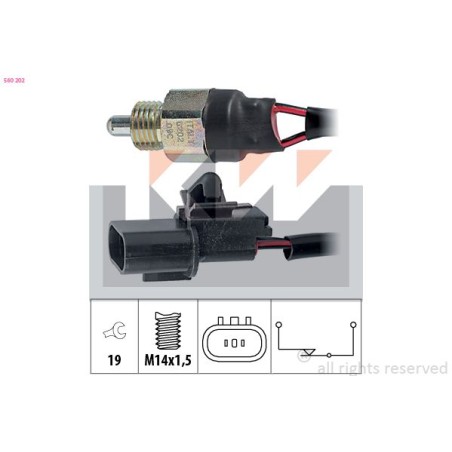 Διακόπτης, φώτα όπισθεν KW 560202