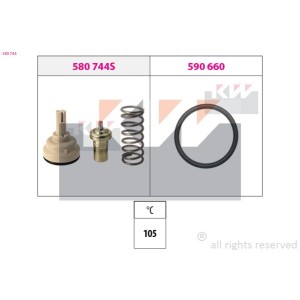 Thermostat, coolant KW 580744