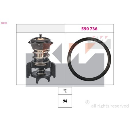 Thermostat, coolant KW 580933