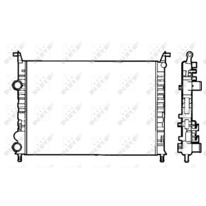 Radiator, engine cooling NRF 58195