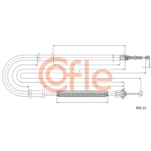 Ντίζα, φρένο ακινητοποίησης COFLE 641.11