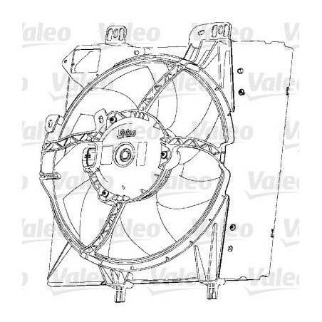 Fan, engine cooling VALEO 696238