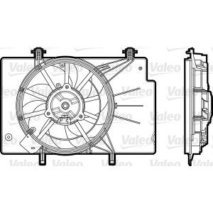 Fan, engine cooling VALEO 696344