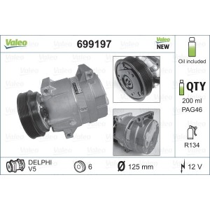 Compressor, air conditioning VALEO 699197