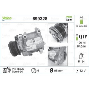 Compressor, air conditioning VALEO 699328