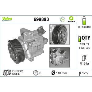Συμπιεστής, συστ. κλιματισμού VALEO 699893