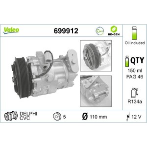 Compressor, air conditioning VALEO 699912