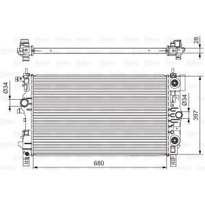Radiator, engine cooling VALEO 701541