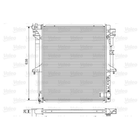 Radiator, engine cooling VALEO 701585