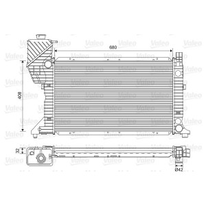 Radiator, engine cooling VALEO 701589