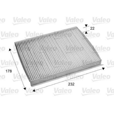 Filter, cabin air VALEO 715686