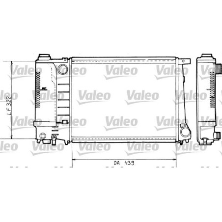 Radiator, engine cooling VALEO 730365