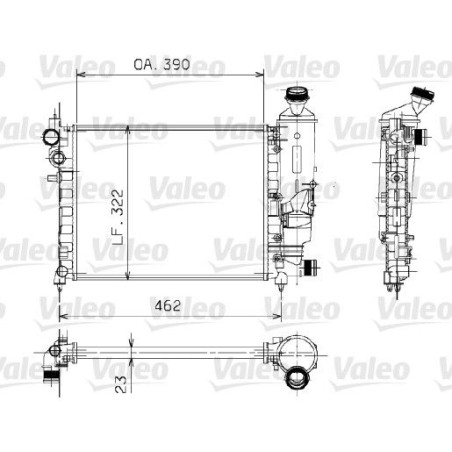 Ψυγείο, ψύξη κινητήρα VALEO 730372