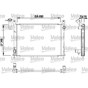 Radiator, engine cooling VALEO 730406