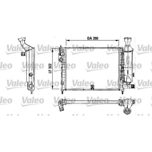 Radiator, engine cooling VALEO 730491