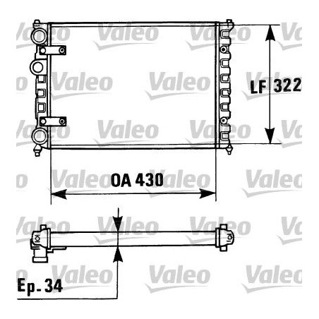 Ψυγείο, ψύξη κινητήρα VALEO 730946