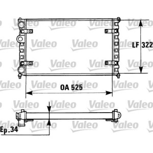 Radiator, engine cooling VALEO 730947