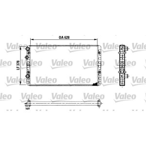 Radiator, engine cooling VALEO 730955